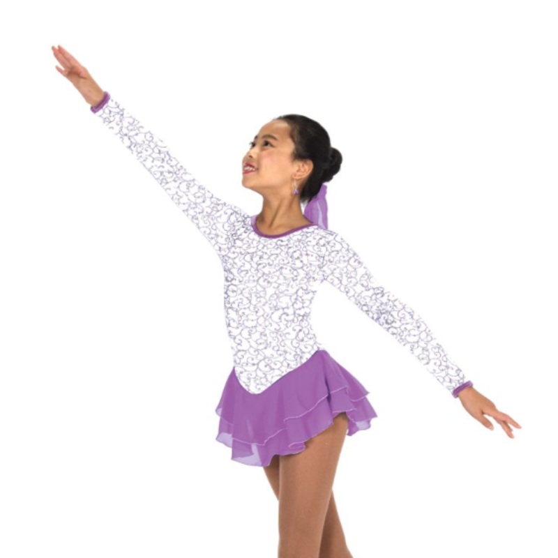 J667/22 Snow Violets Dress Child 4-6