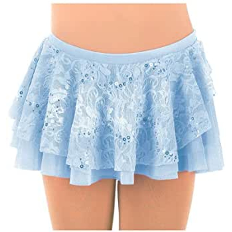 MD6309 Mondor Layered Lace Skirt- Blue Child 10 – 12