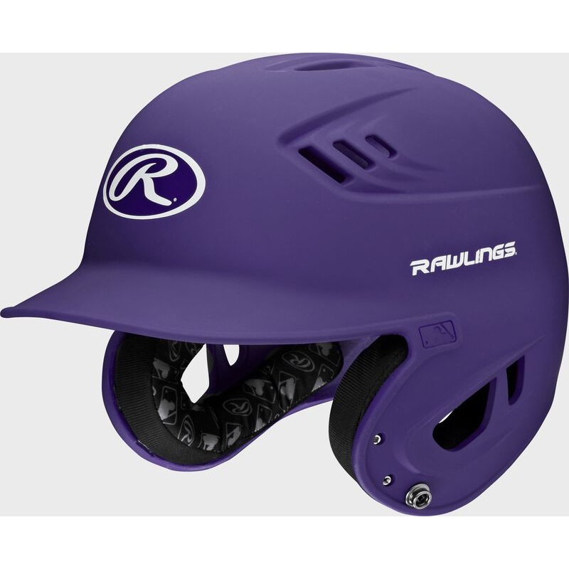 Velo Matte Junior Batting Helmet PURPLE
