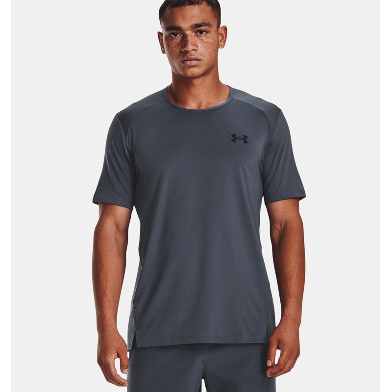 Armour Print Short Sleeve Men’s DOWNPOUR GRAY/BLACK S