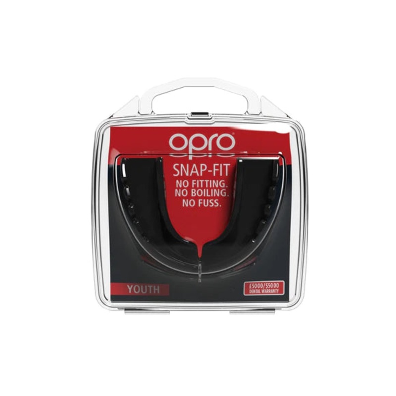 Opro Snap Fit MouthGuard Adult Black