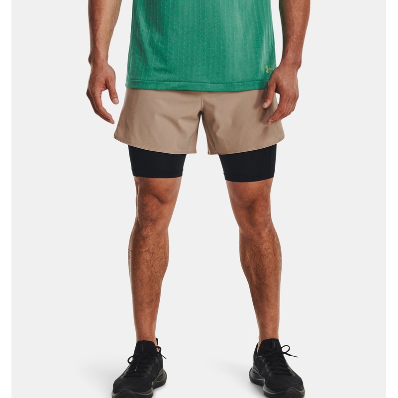 Peak Woven 2-in-1 Shorts Men’s SAHARA/BLACK S