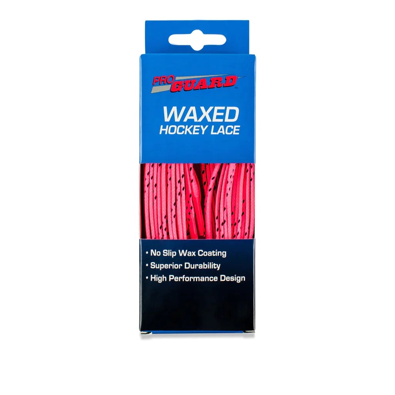 Pro Guard Waxed Hockey Lace Pink 108″