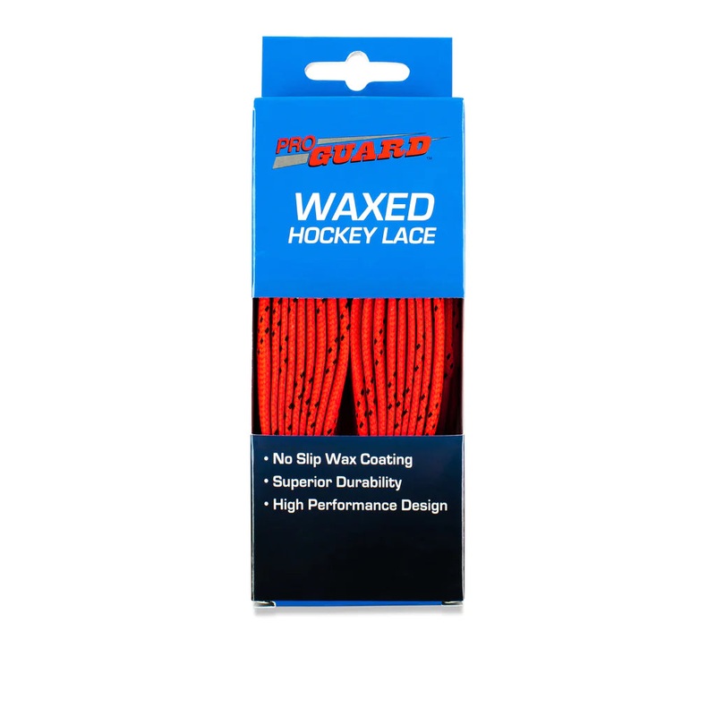 Pro Guard Waxed Hockey Lace Red 108″