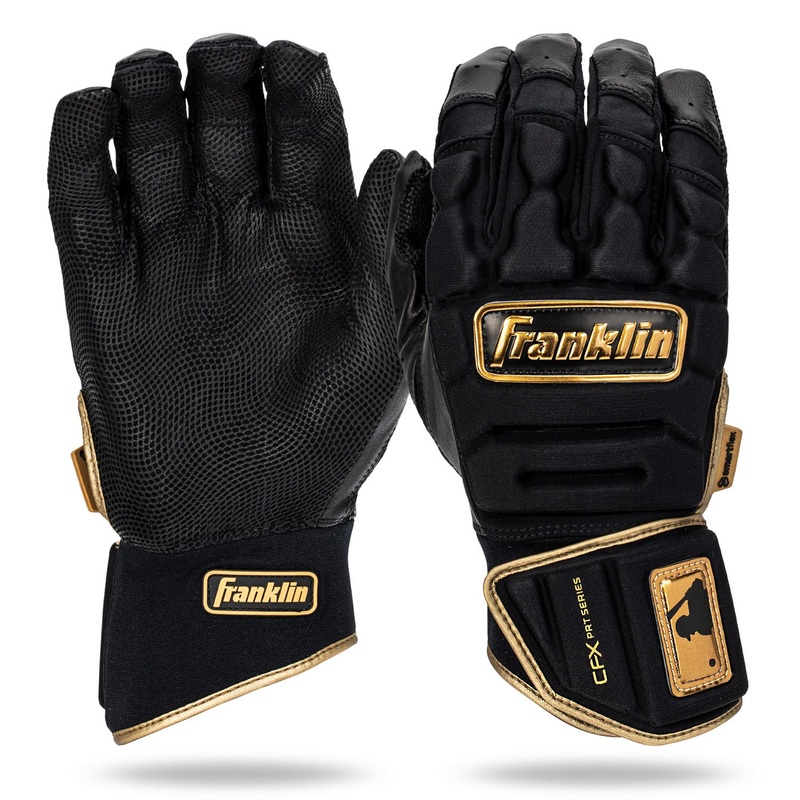Franklin CFX PRT Series Adult Batting Gloves BLACK/GOLD S