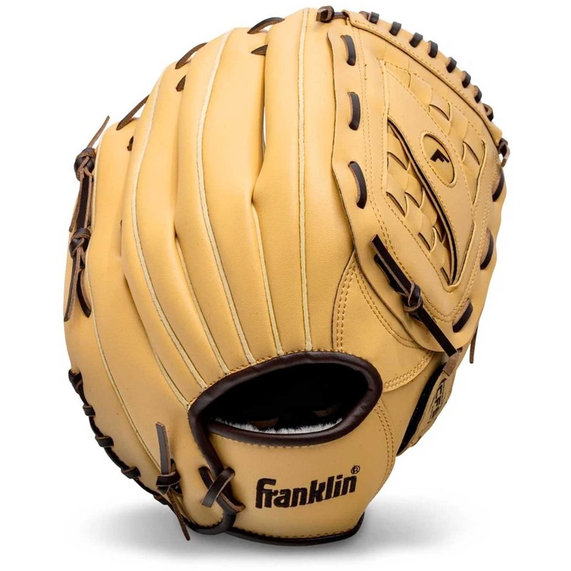 Franklin Fieldmaster Baseball and Softball Glove BLACK/GOLD 13″ LEFT HAND THROW