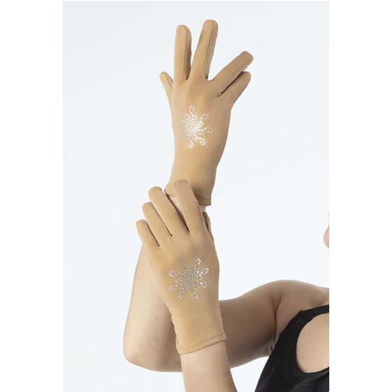 Mondor Crystal Thermal Gloves – Caramel Junior