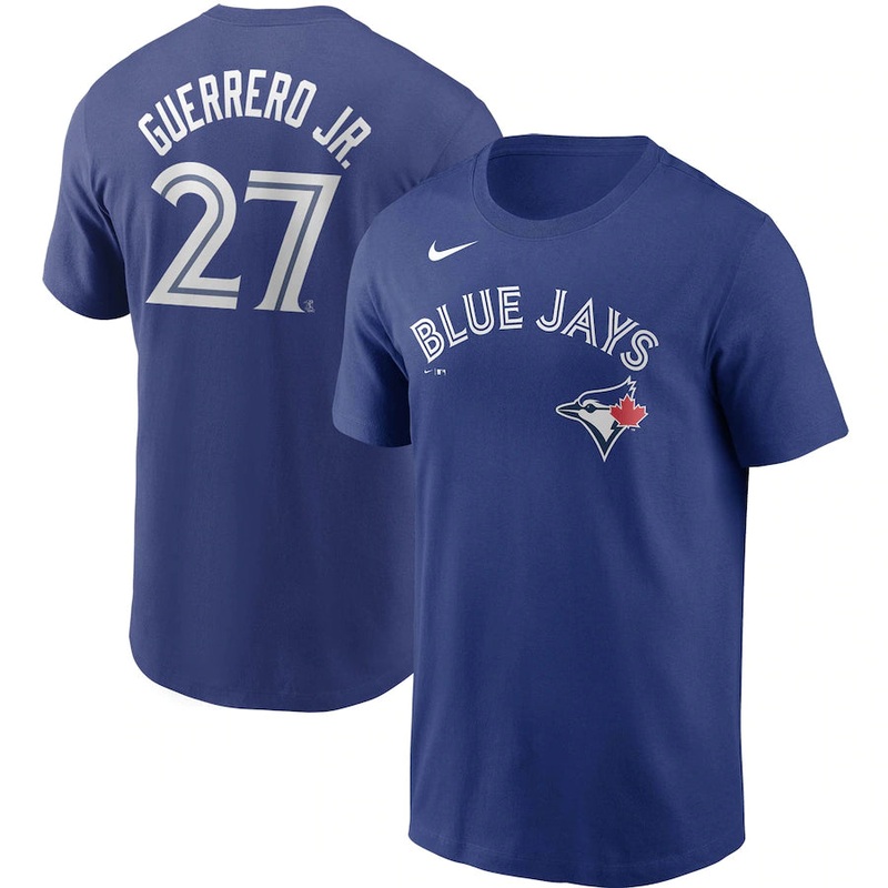Name & Number Toronto Blue Jays Valdimir Guerrero Jr. Royal T-Shirt S