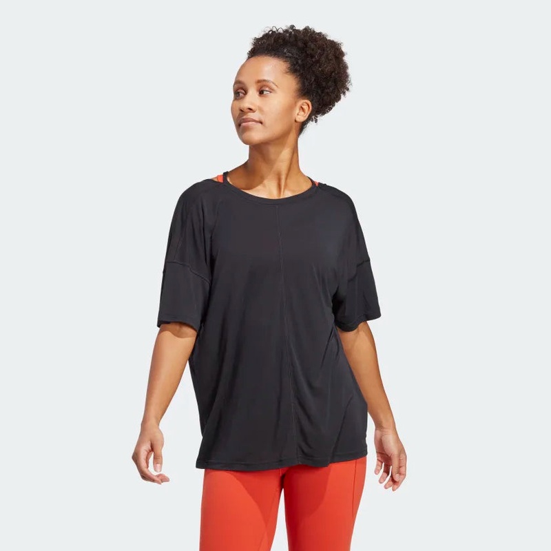 Women’s Yoga Studio Oversized Tee BLACK S