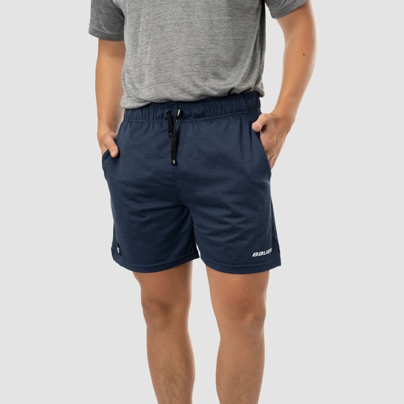 S24 Bauer Team Knit Shorts Navy Senior Sz:XS