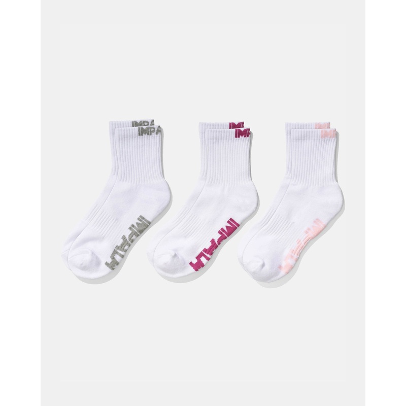 Impala Everyday Socks 3 Pack – White White 1Sz