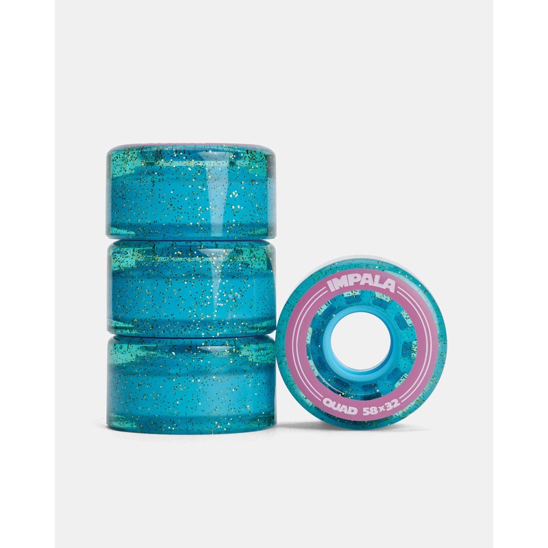 Impala Roller Skate Wheels (4 Pack) – Holographic Glitter Holographic Glitter 58