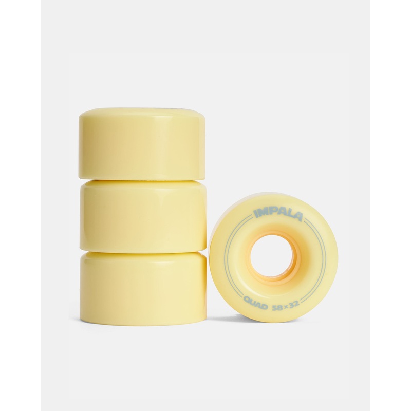 Impala Roller Skate Wheels (4 Pack) – Pastel Yellow Pastel Yellow 58