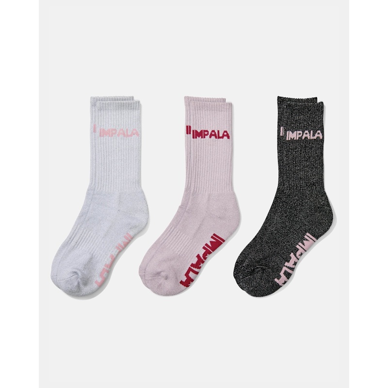 Impala Skate Socks 3 Pack – Sparkle Sparkle 1Sz