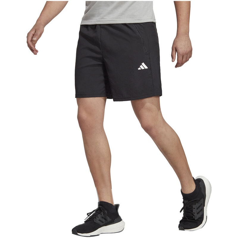 Men’s Train Essentials Woven Training Shorts BLACK/WHITE S (7″)