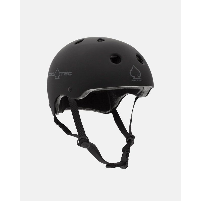 Protec Classic Helmet (Certified) – Matte Black Matte Black XS