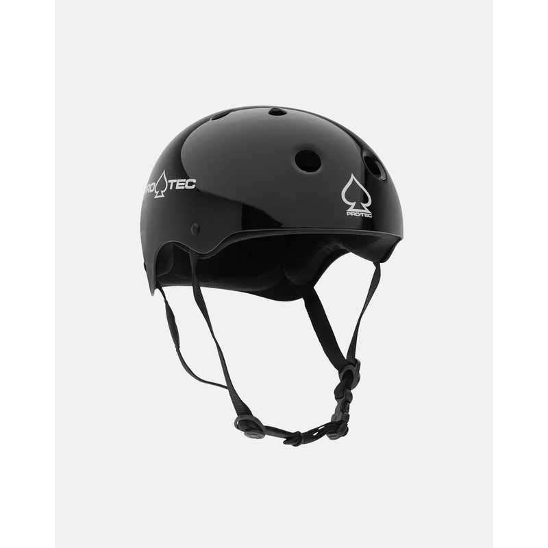 Protec Classic Skate Helmet – Gloss Black Gloss Black XS