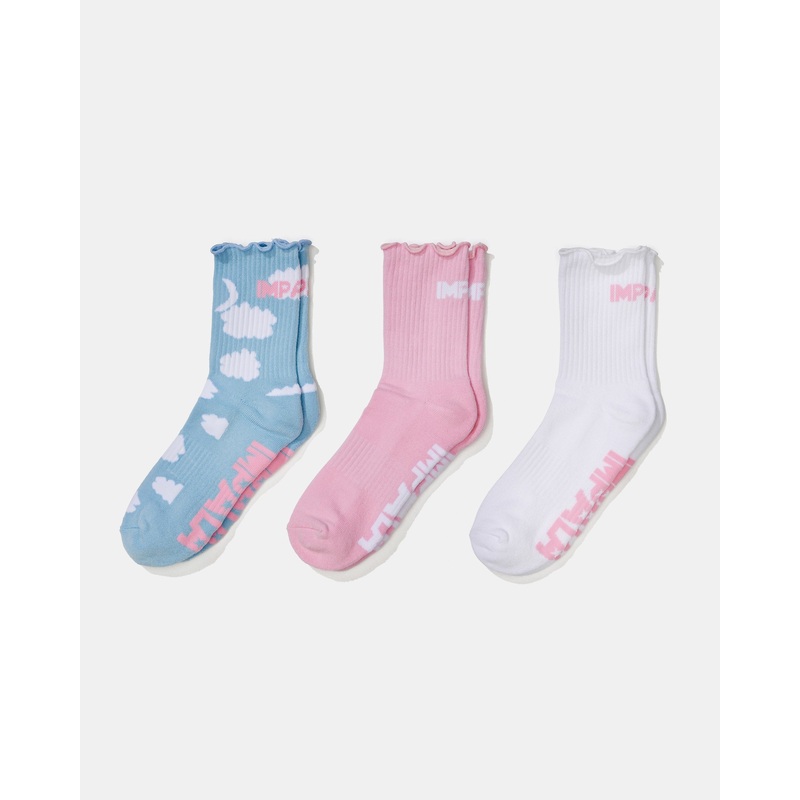 Impala Everyday Frill Sock 3 Pack – Starbright Starbright 1Sz