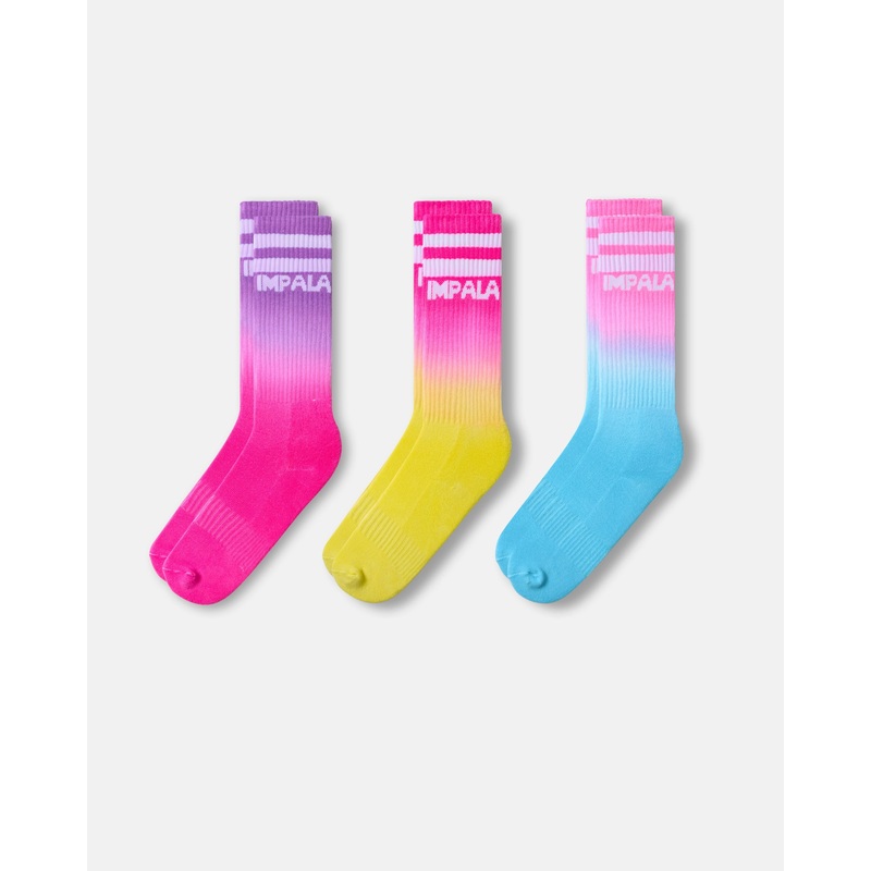 Impala Stripe Socks 3 Pack – Tropicana Tropicana 1Sz
