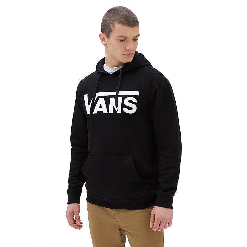 Men’s Classic Pullover Hoodie BLACK/WHITE S