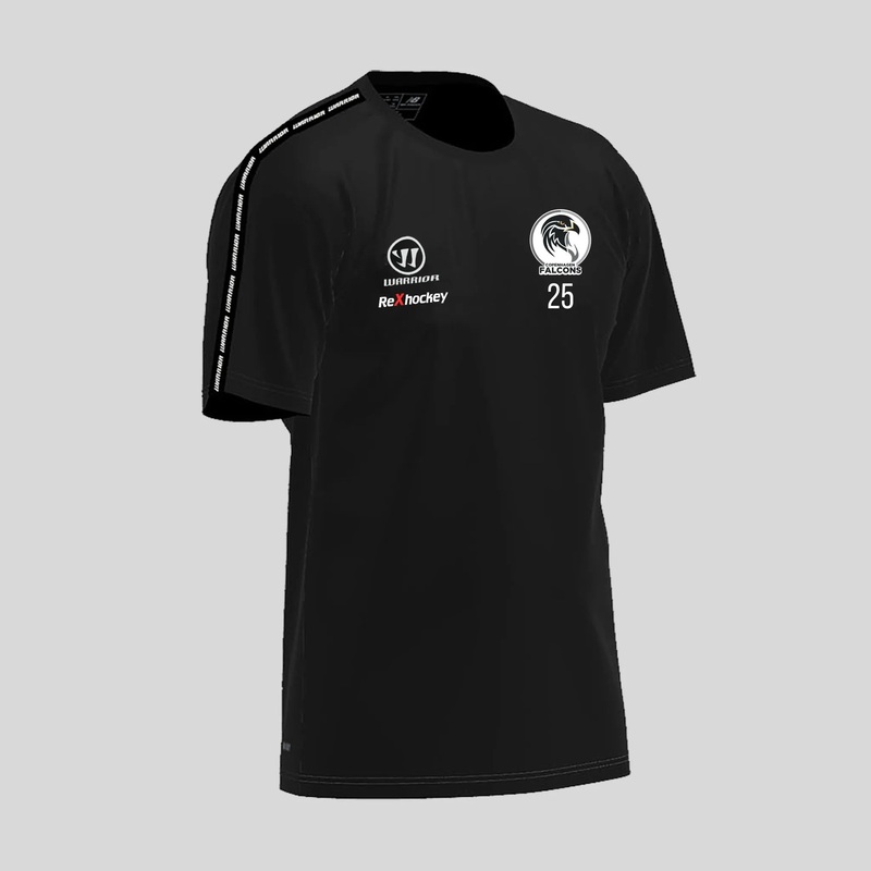 S25/26 FALCONS TM TRAIN TEE SENIOR (OFF ICE SET) Co:BK Sz:S