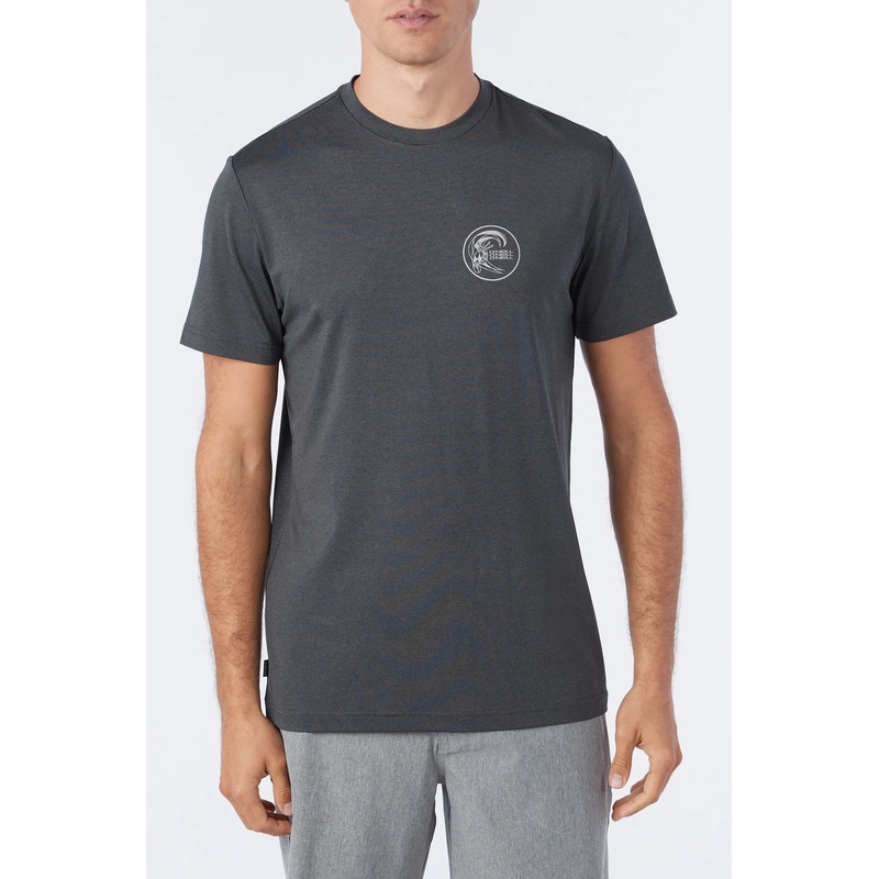 TRVLR Upf Staple Short Sleeve T-Shirt HEATHER BLACK M