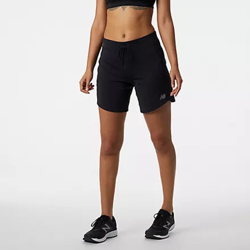 Women’s Impact Run 7 Inch Short BLACK S