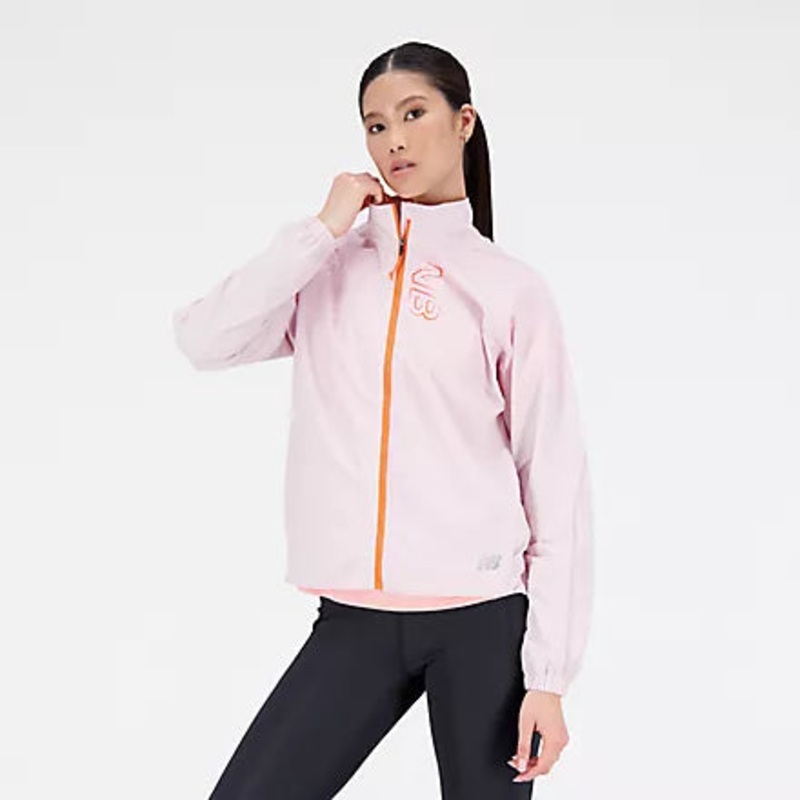 Women’s Printed Impact Run Light Pack Jacket STONE PINK S