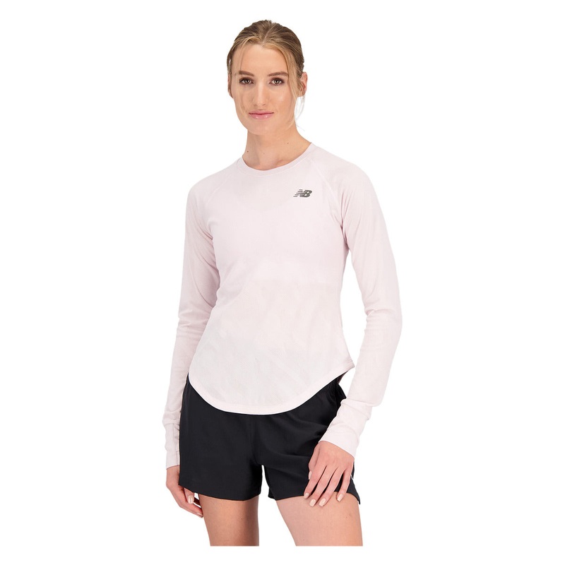 Women’s Q Speed Jacquard Long-Sleeved Training Shirt PINK M