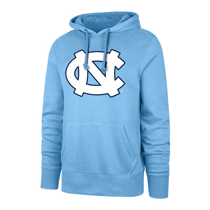 47 Brand North Carolina Tar Heels Imprint Headline Hoodie CAROLINA BLUE L