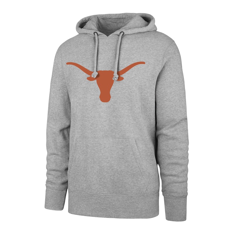 47 Brand Texas Longhorns Imprint Headline Hoodie GREY L