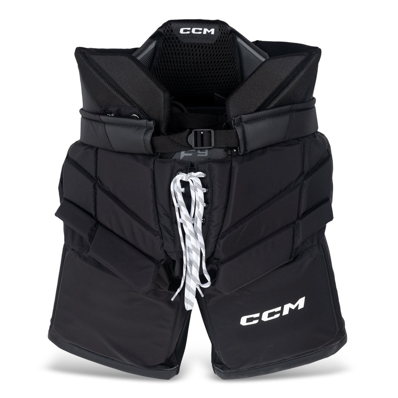 CCM Senior Axis F9 Goalie Pants – 2025 BLACK S