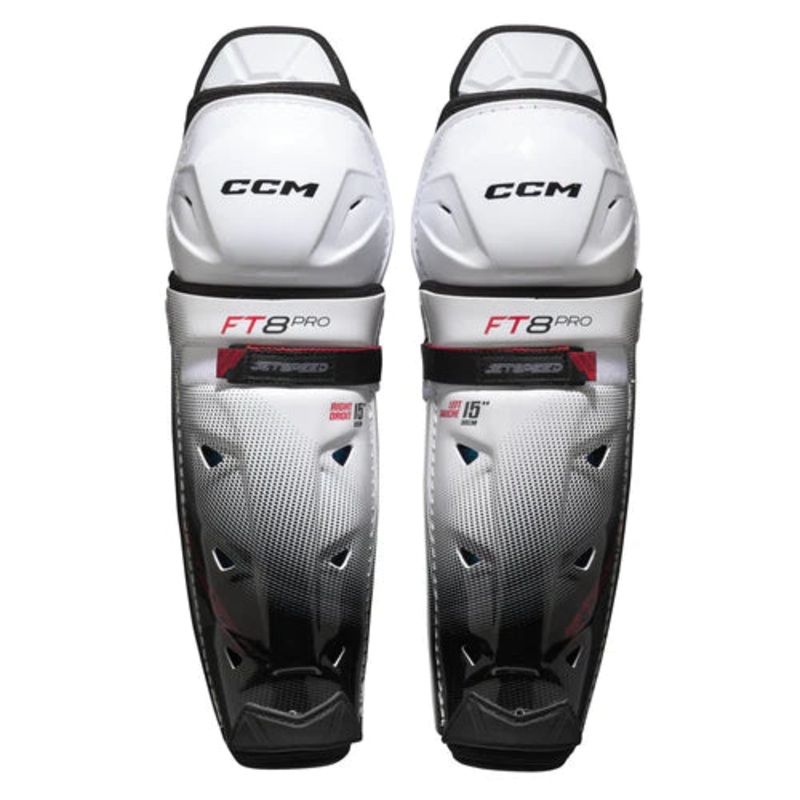 CCM Senior Jetspeed FT8 Pro Hockey Shin Guards – 2025 14″
