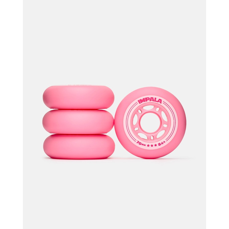 Impala Inline Skate Wheels (4 Pack) – Bubblegum Pink Bubblegum Pink 70
