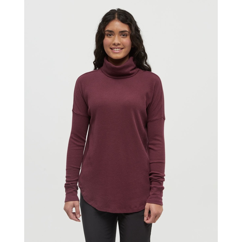 Tentree Women’s Highwood Turtleneck DEEP BURGUNDY S