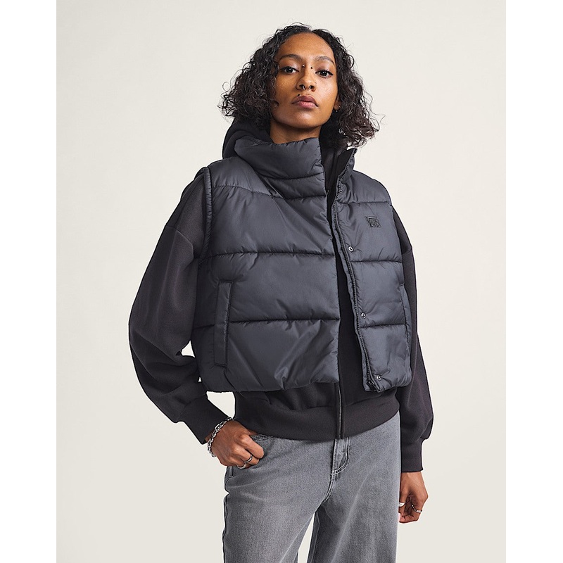 Vans Women’s Hillgate Cropped Vest BLACK S