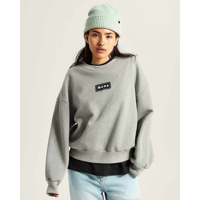 Vans Women’s Upworn Retro Crew Sweatshirt CEMENT HEATHER XS