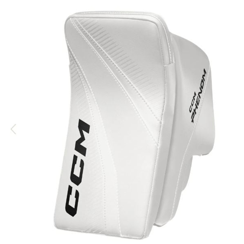 CCM Phenom Junior Goalie Blocker WHITE REGULAR