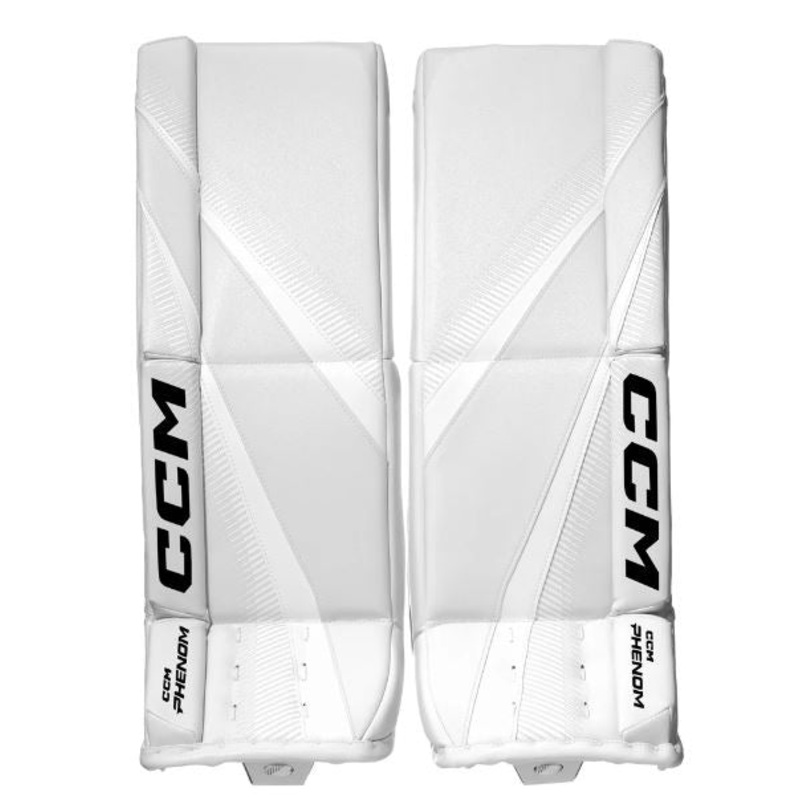 CCM Phenom Junior Goalie Pads WHITE 24+1
