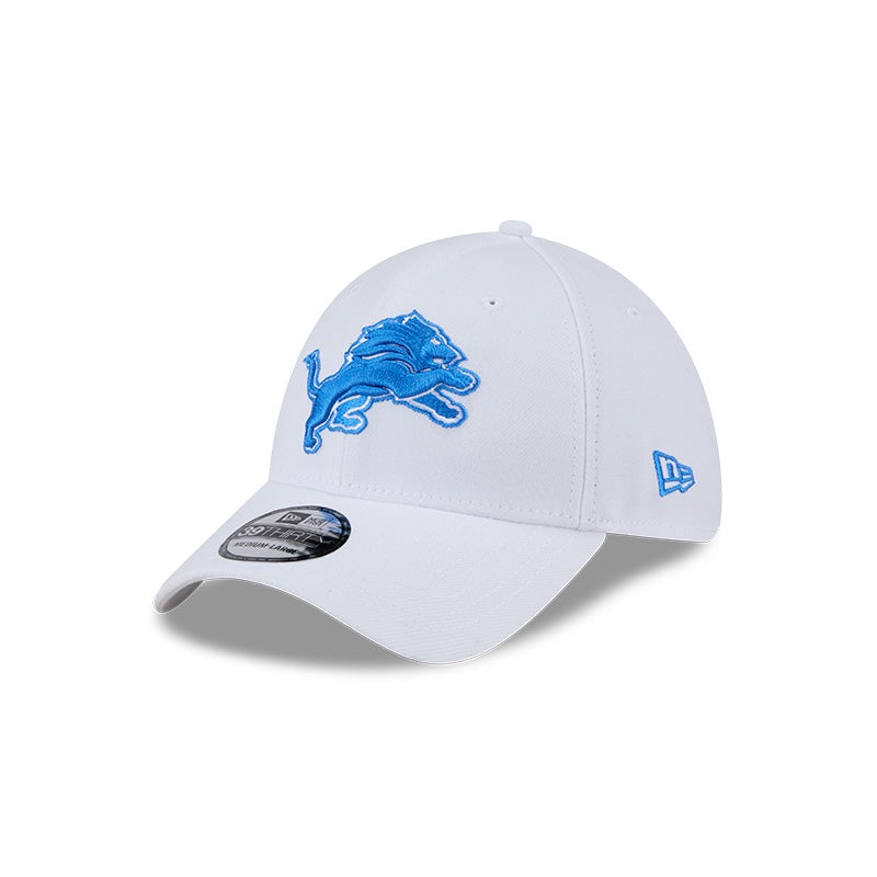 New Era Detroit Lions White Main Neo 39THIRTY Flex Hat S/M
