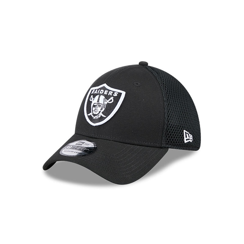 New Era Las Vegas Raiders Black Main Neo 39THIRTY Flex Hat S/M