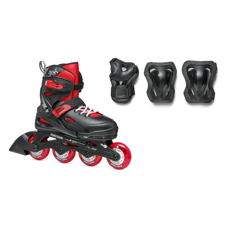 Rollerblade Fury Combo – Black/Red 29 – 33