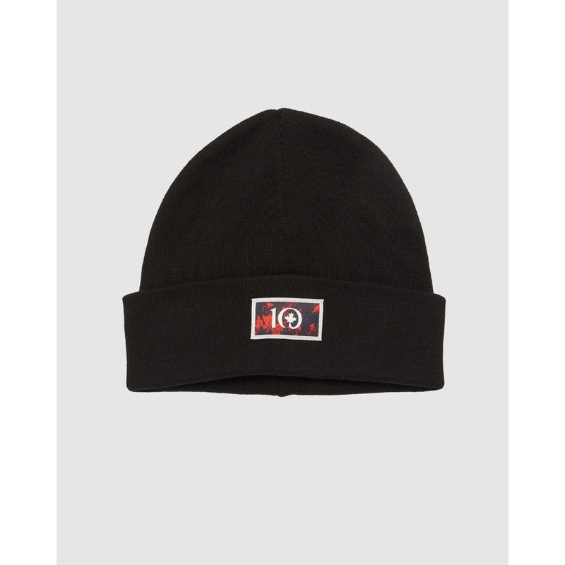 Tentree Kurt Maple Beanie METEORITE BLACK CRIMSON OS