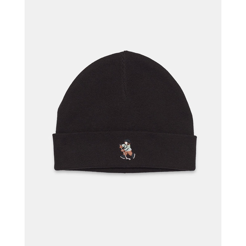 Tentree Kurt Sasquatch Beanie METEORITE BLACK HOCKEY OS