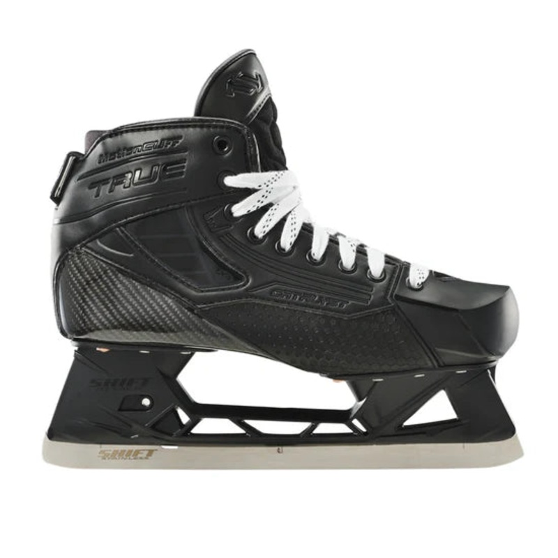 True Senior Catalyst 7X4 Blackout Hockey Goalie Skate REGULAR 7.5