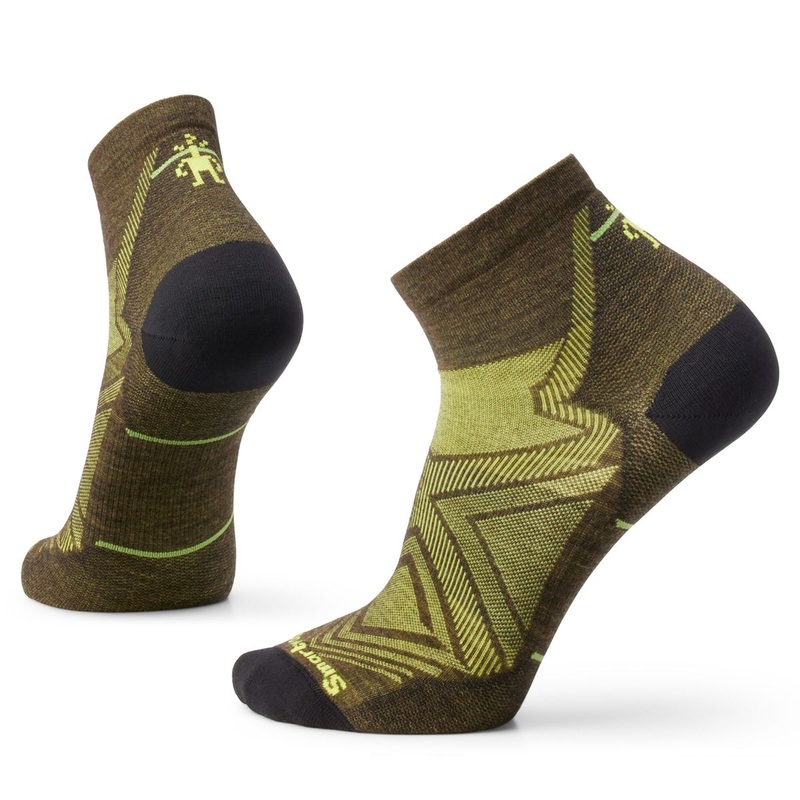 Men’s Run Zero Cushion Ankle Socks MILITARY OLIVE M