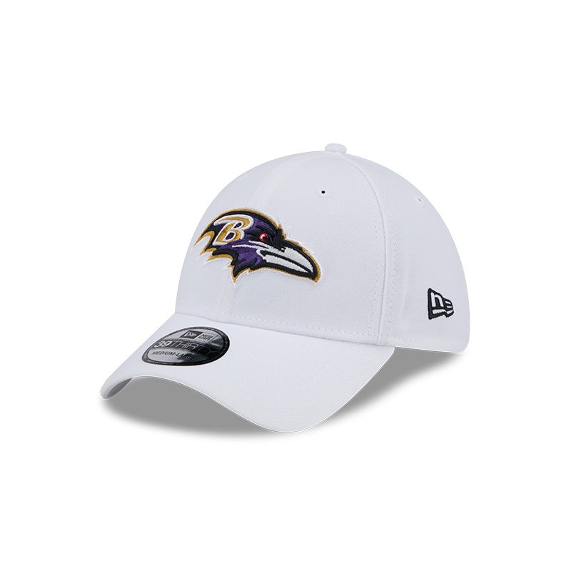 New Era Baltimore Ravens White Main Neo 39THIRTY Flex Hat S/M