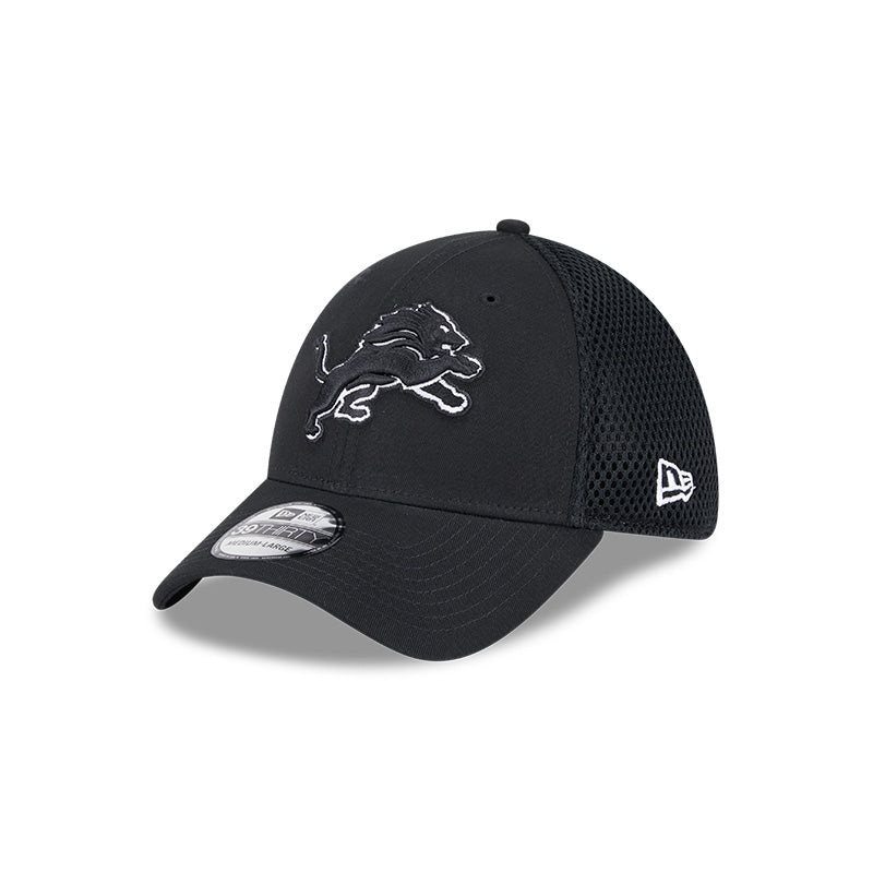 New Era Detroit Lions Black Main Neo 39THIRTY Flex Hat S/M