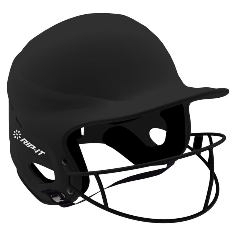 Vision Pro Matte Softball Helmet Junior BLACK S-M