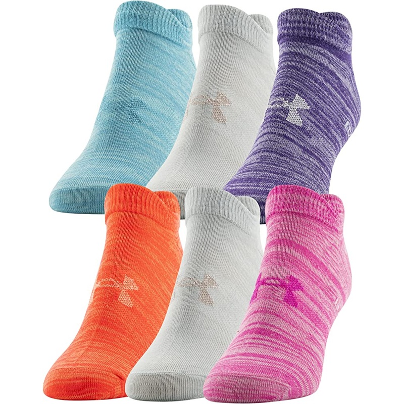 Women’s Essential Low Cut 6-Pack Socks GREY/BLACK M